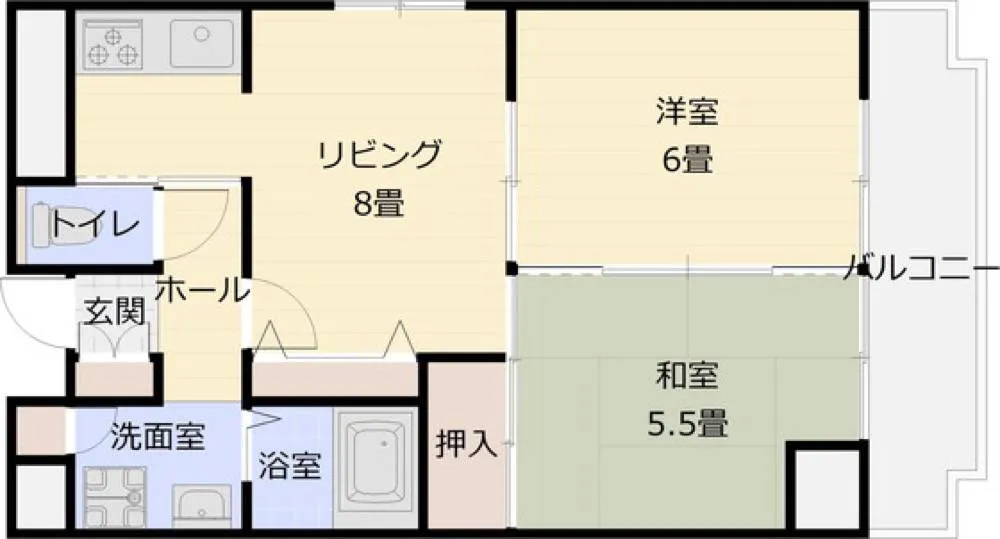 オーク国分 202号室の写真 2