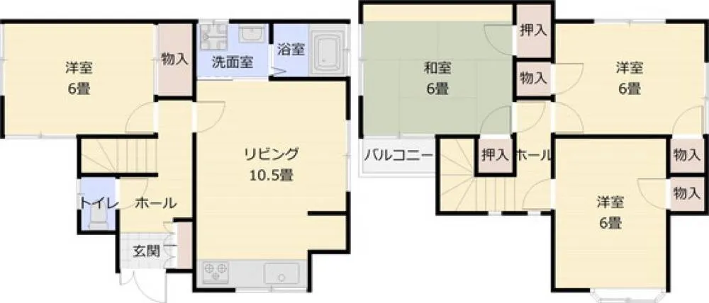 国分東条町貸家の写真 2