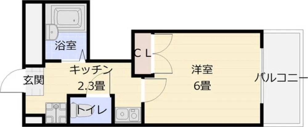 プランドール国分 103号室の写真 2