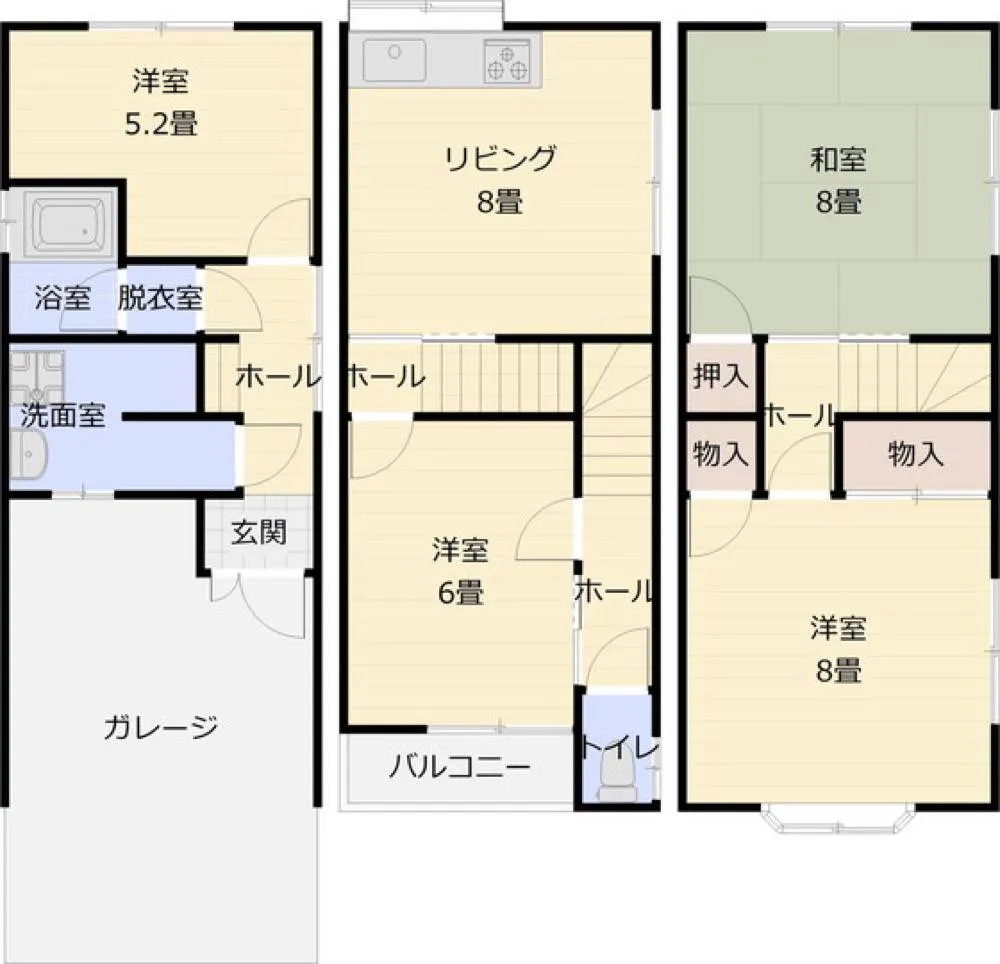 柏原市法善寺4丁目貸家の写真 2