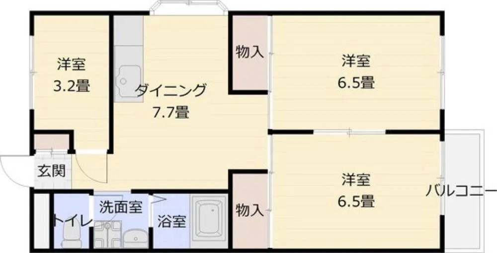 コーポ柏原 301号室の写真 2