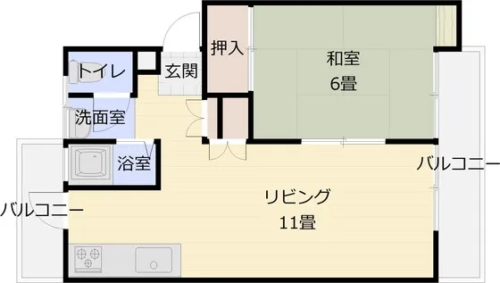 国分旭ヶ丘住宅2号棟 102号室の写真 2