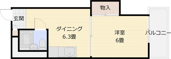 ビューハイム西村 103号室の写真 2