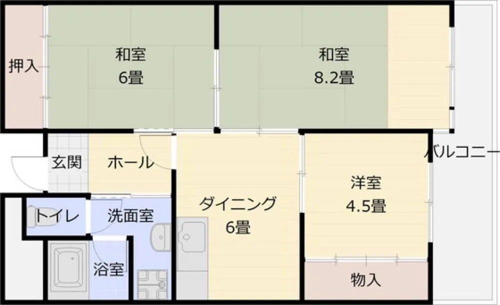 ユーネスト浅野 201号室の写真 2