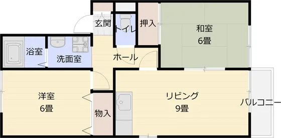 法善寺セジュールP 205号室の写真 2