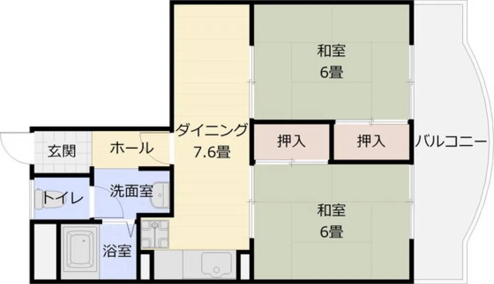 柏原ハイツ 205号室の写真 2