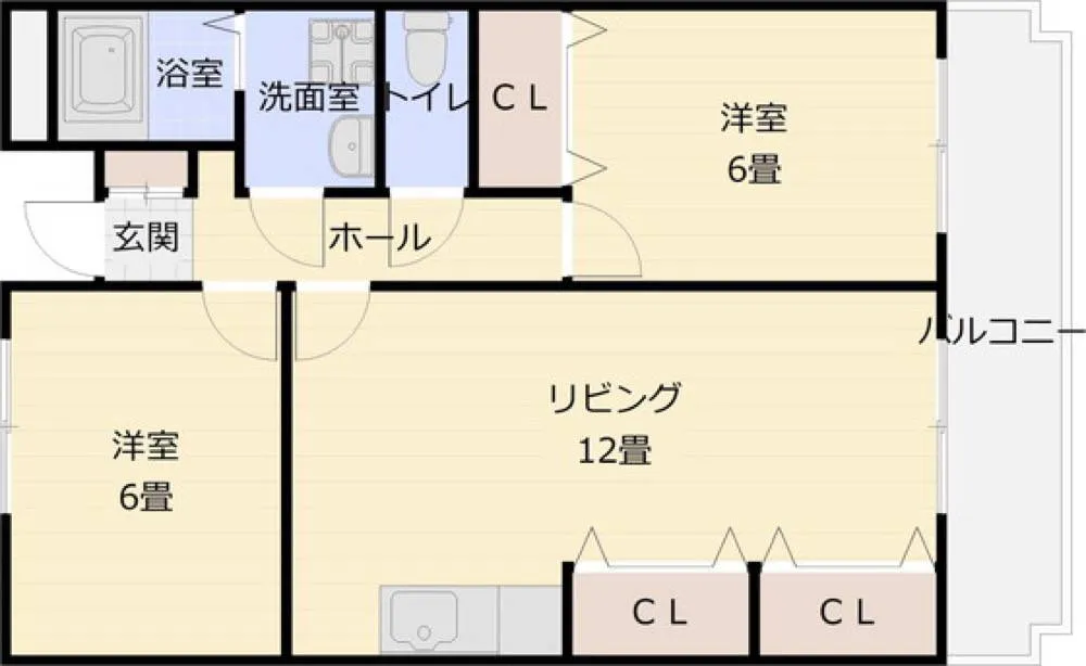 大県マンション2 101号室の写真 2