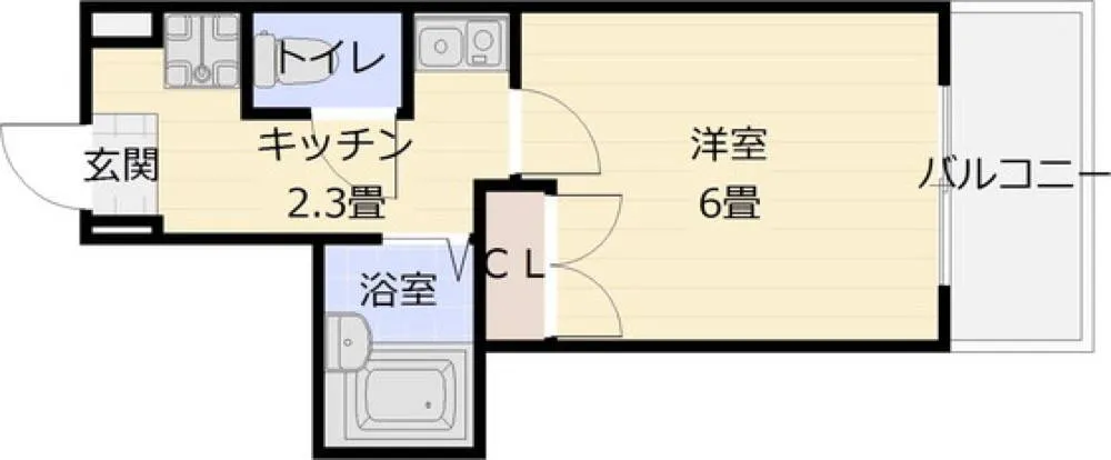 プランドール国分 102号室の写真 2