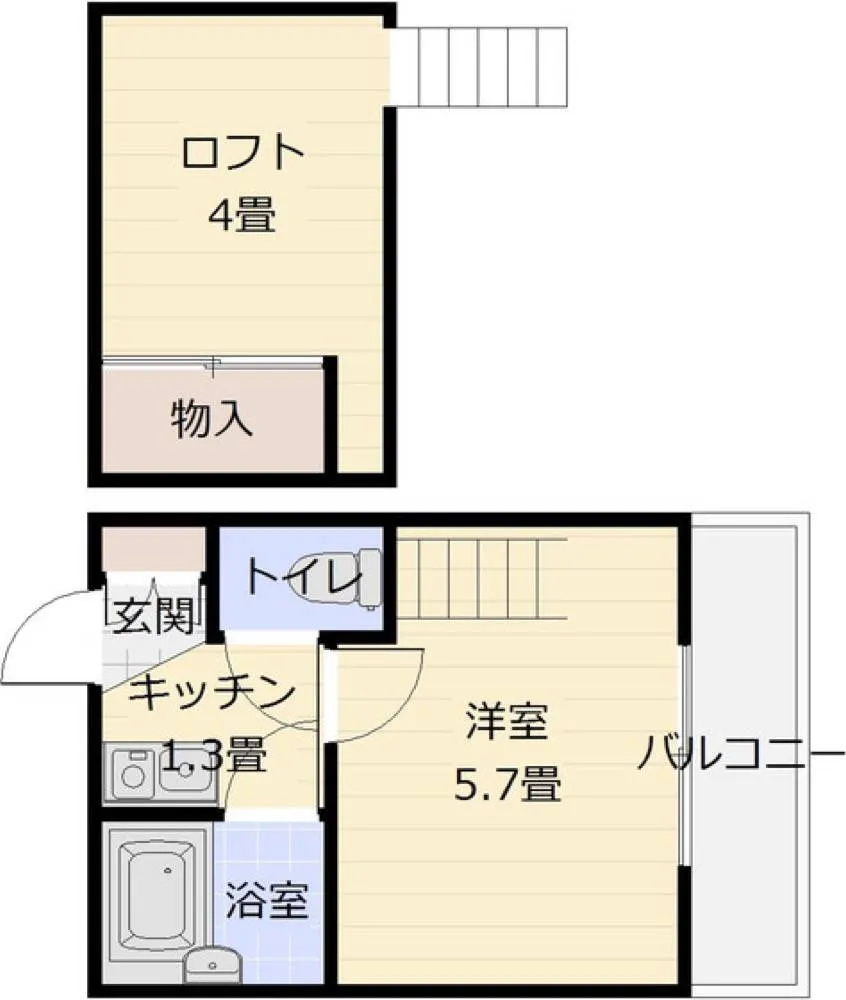 ヨーロピアン22番館 セパレート号室の写真 2