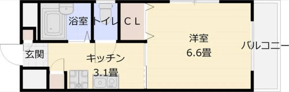 エステラル 101号室の写真 2