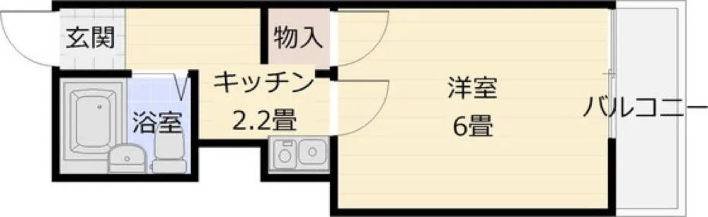 サニーサイド国分 101号室の写真 2