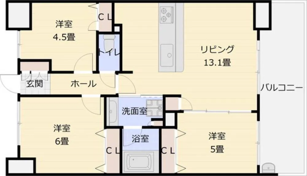 プレサンスロジェ柏原駅前 1302号室の写真 2