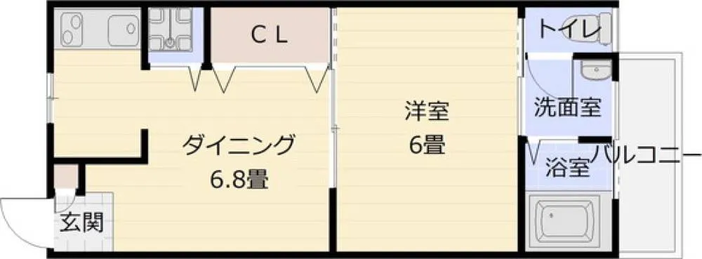 シエルブルーコーポ 203号室の写真 2