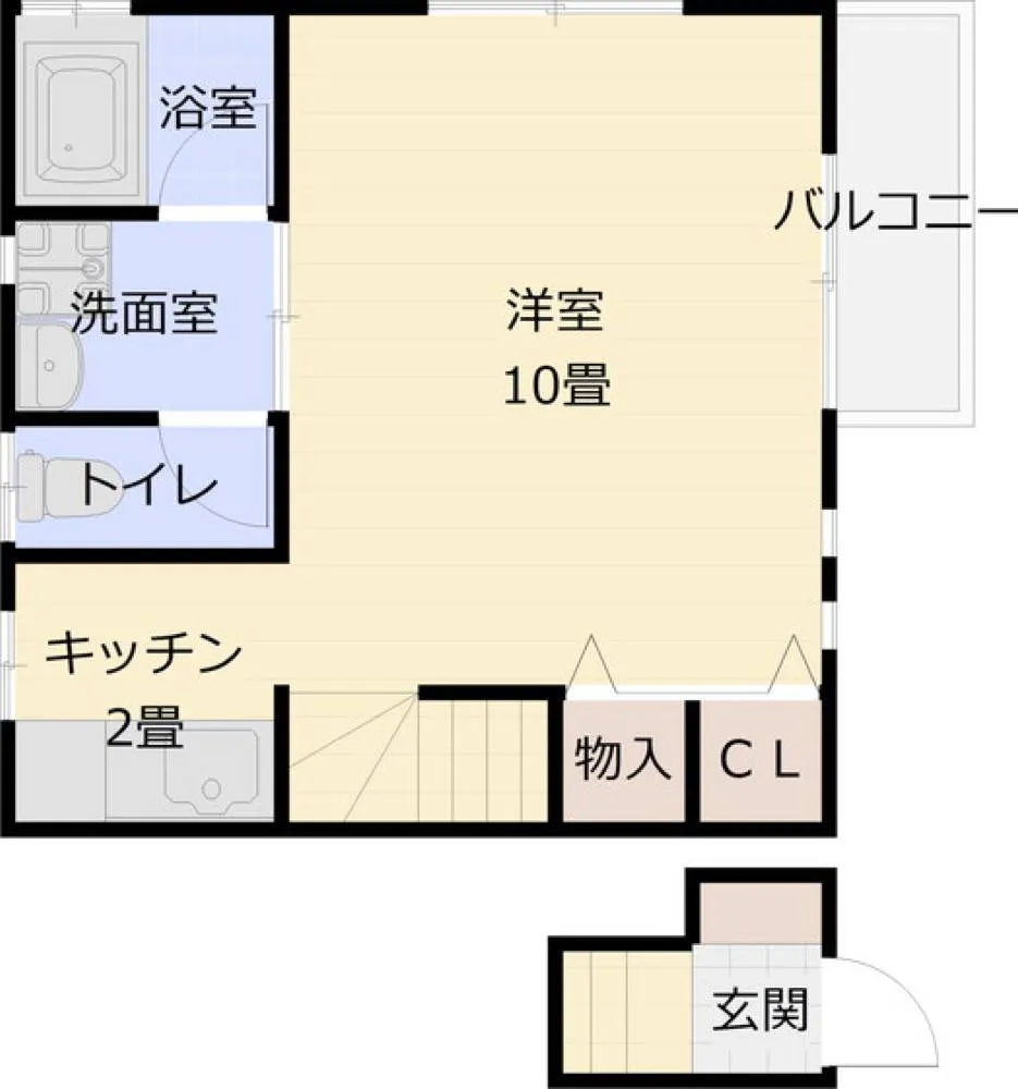 岡本マンション 201号室の写真 2