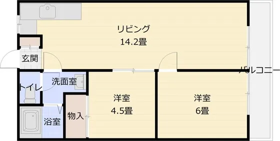 阪南グリーンハイツ A棟 405号室の写真 2