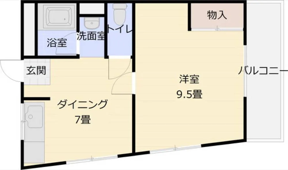 西町コーポ 201号室の写真 2