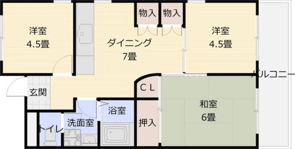 メゾン大邦国分 303号室の写真 2