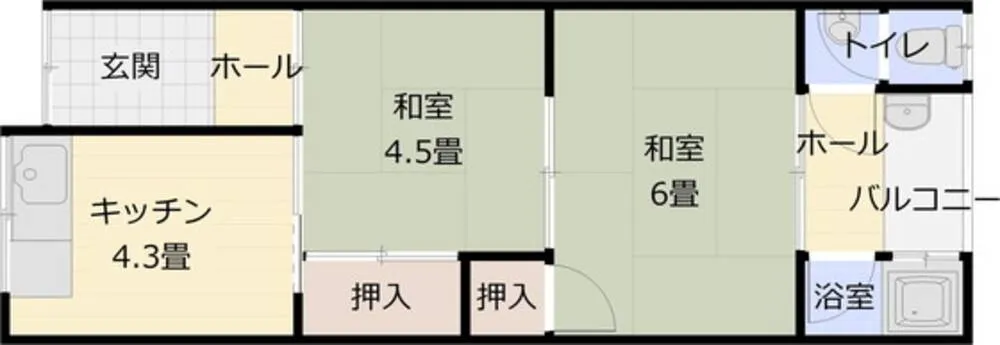 青山荘 101号室の写真 2