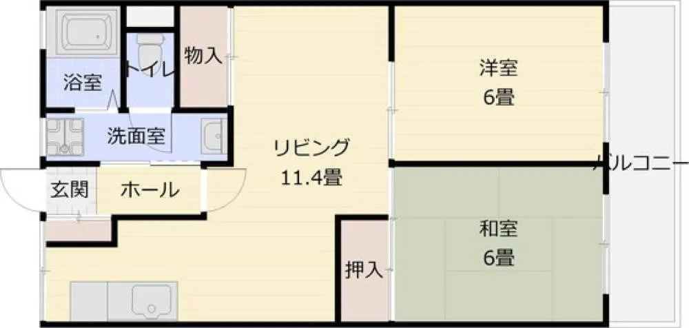 小松マンション 302号室の写真 2