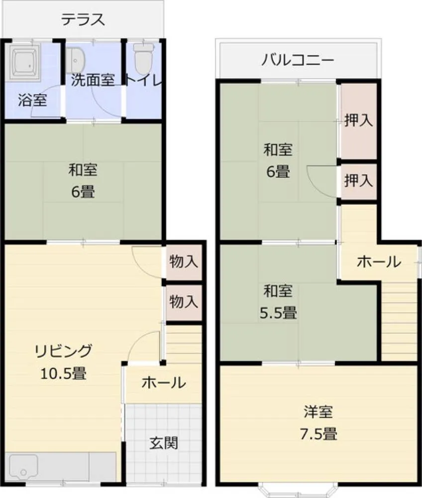 大県4丁目貸家 1号室の写真 2