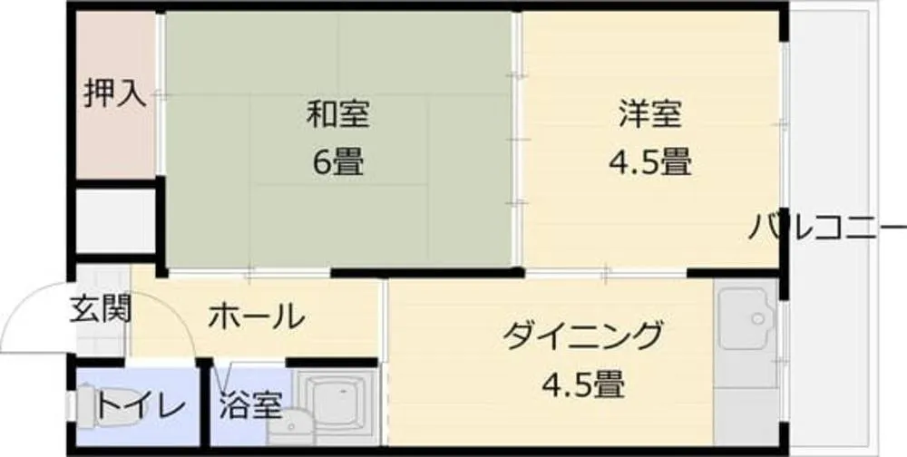 アウスレーゼ法善寺 302号室の写真 2