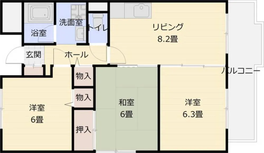 ハイグレード国分 306号室の写真 2