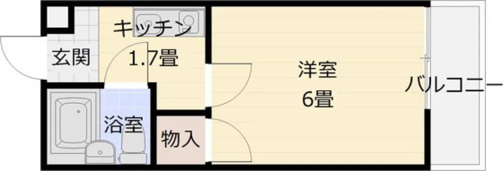 サニーサイド国分 103号室の写真 2