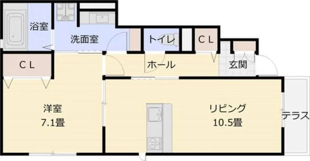 ふじのきローズスクエアー 101号室の写真 2
