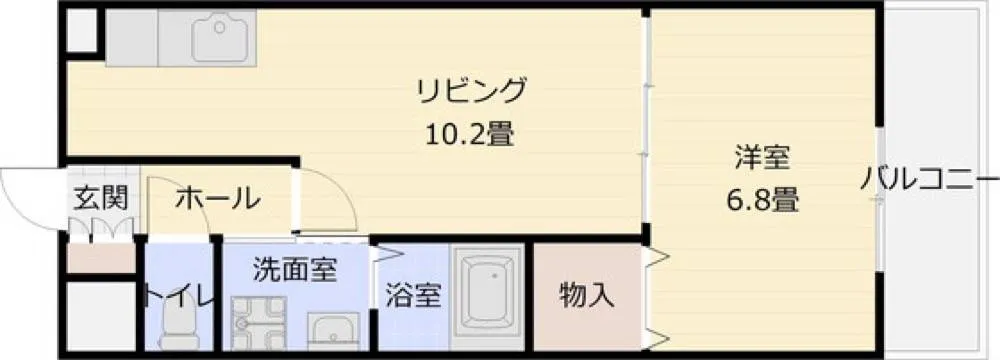 スカイマンション 201号室の写真 2