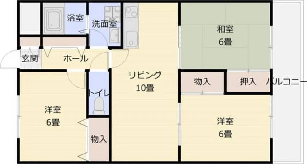 アルカザーレ国分西 102号室の写真 2