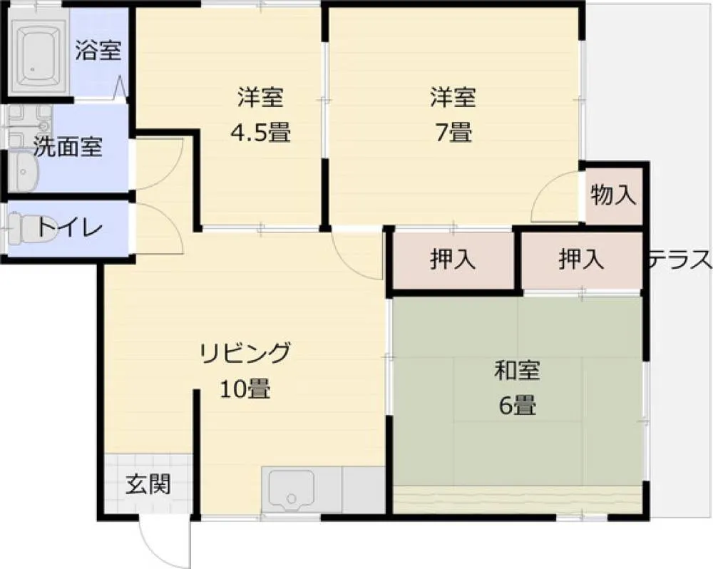 ハイツ四季 101号室の写真 2