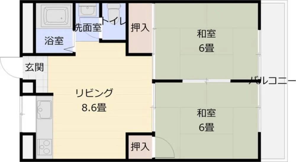 メゾン平野 305号室の写真 2
