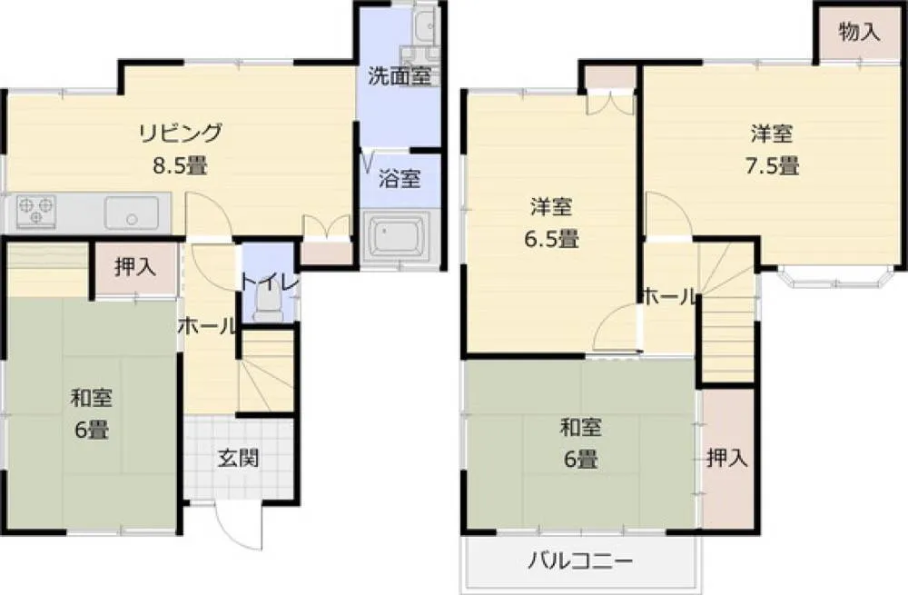 柏原市国分市場貸家の写真 2