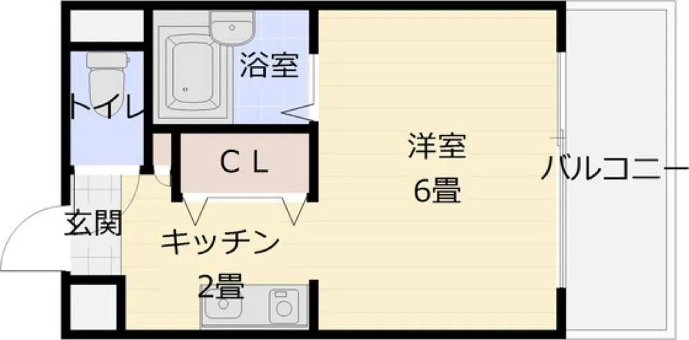 メゾン国分 202号室の写真 2