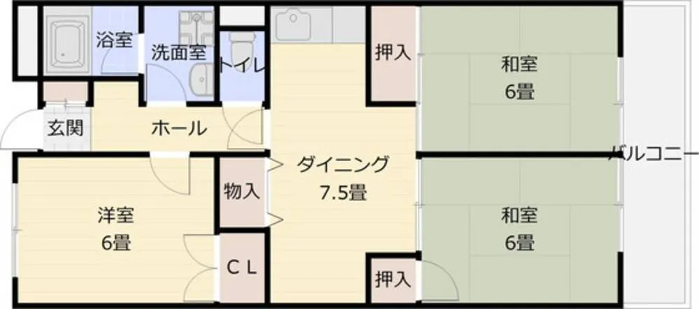 ハイツあかしど 305号室の写真 2
