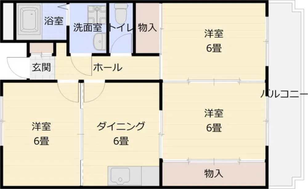 大県マンション2 103号室の写真 2