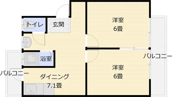 国分旭ヶ丘住宅1号棟 109号室の写真 2