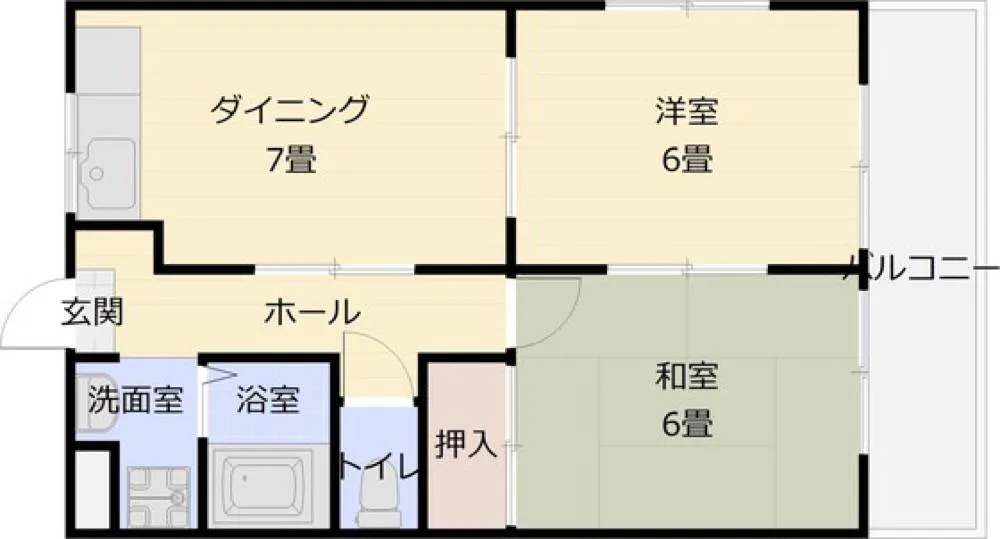 OMレジデンス柏原2 201号室の写真 2