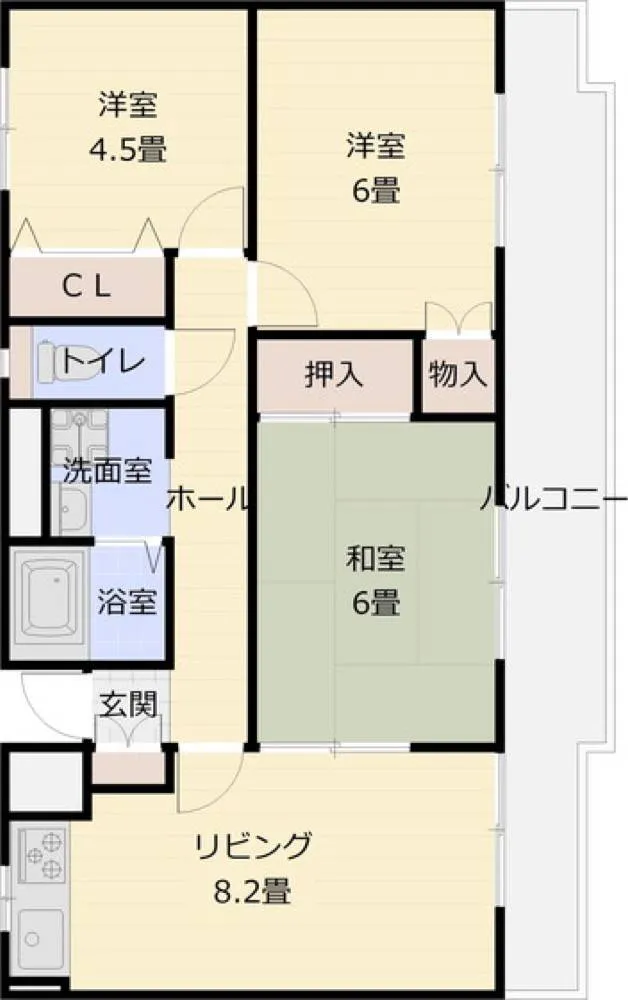 オーク国分 403号室の写真 2