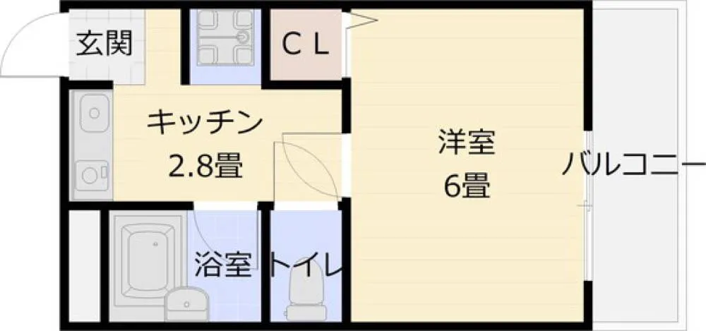 リベラルコート 101号室の写真 2