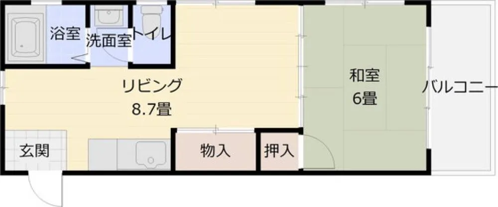 山下マンション C-1号室の写真 2