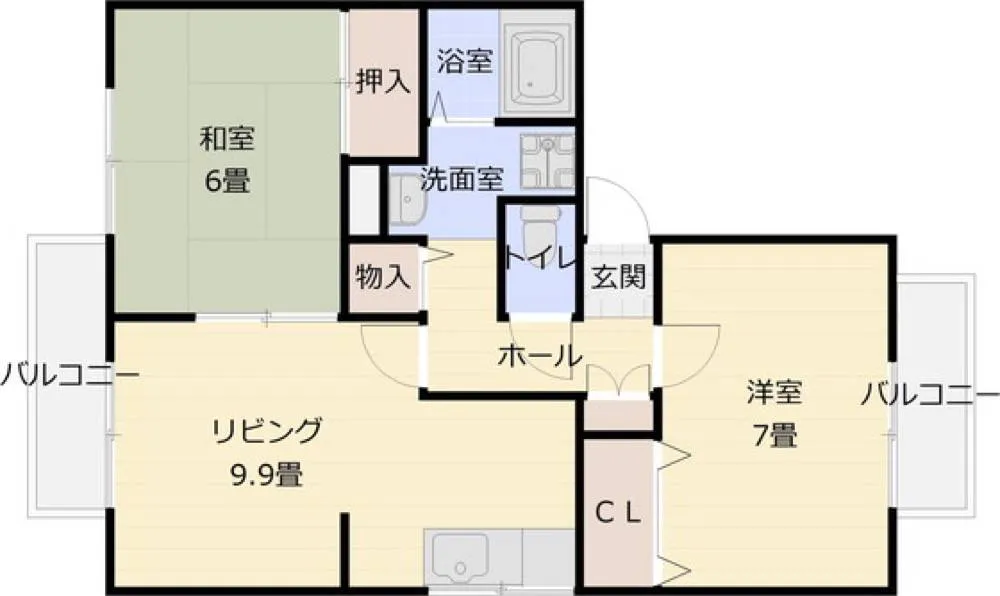 エトワールコートA棟 201号室の写真 2