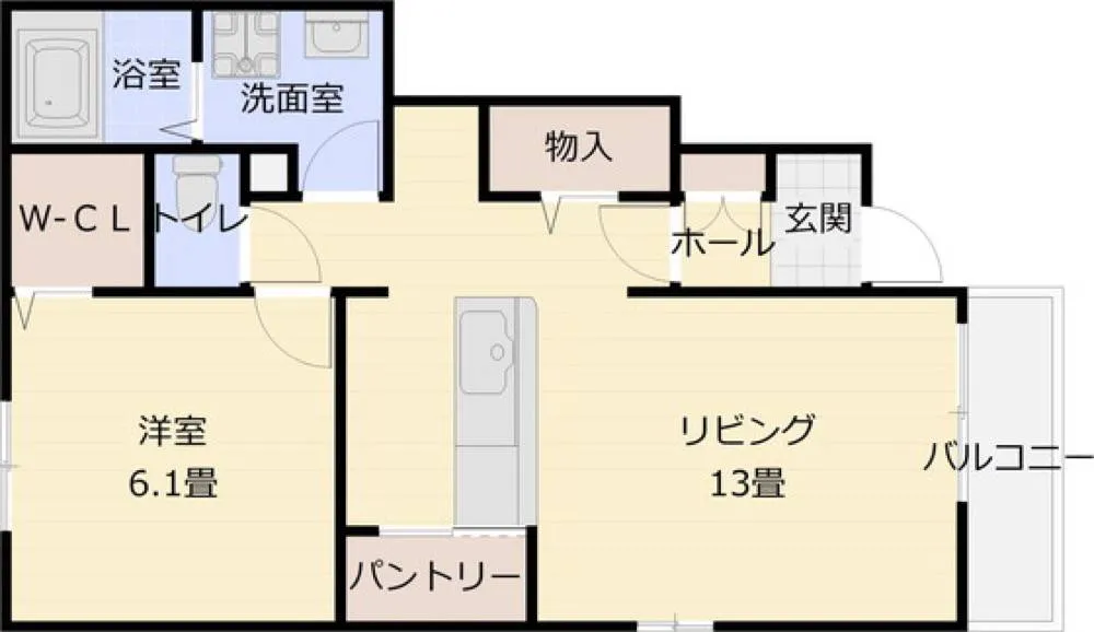 クラールブリーゼB棟 103号室の写真 2