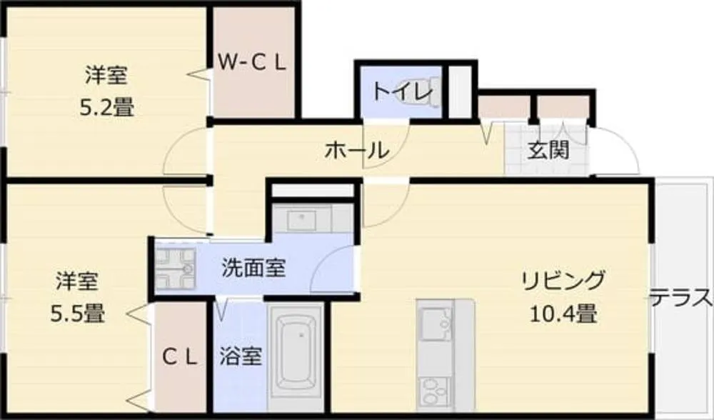 ふじのきローズスクエアー 106号室の写真 2