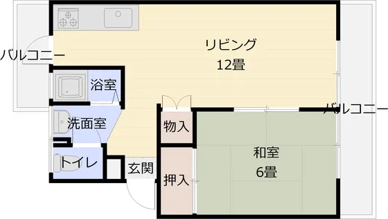 国分旭ヶ丘住宅2号棟 101号室の写真 2