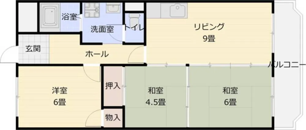 グレープハイツ国分 405号室の写真 2