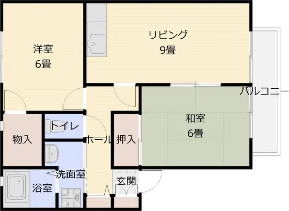 パレフルール2　A棟 201号室の写真 2
