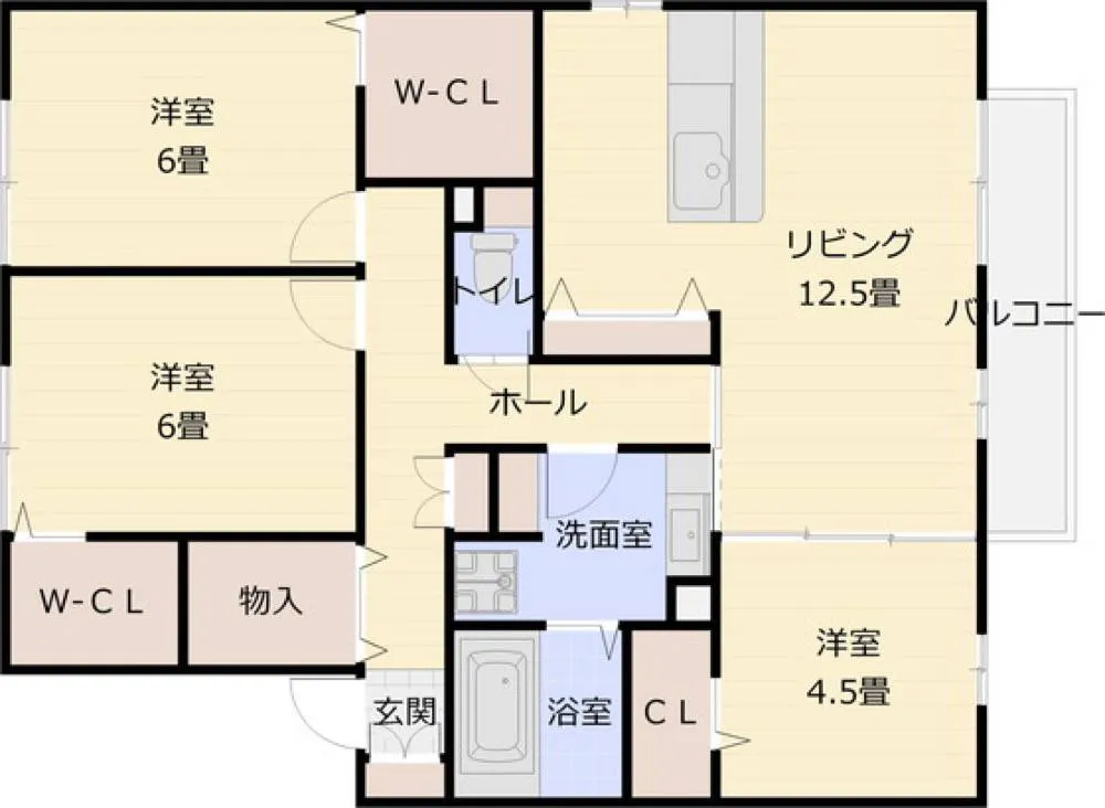 コマツローズスクエア　カサ・ショコラ 203号室の写真 2