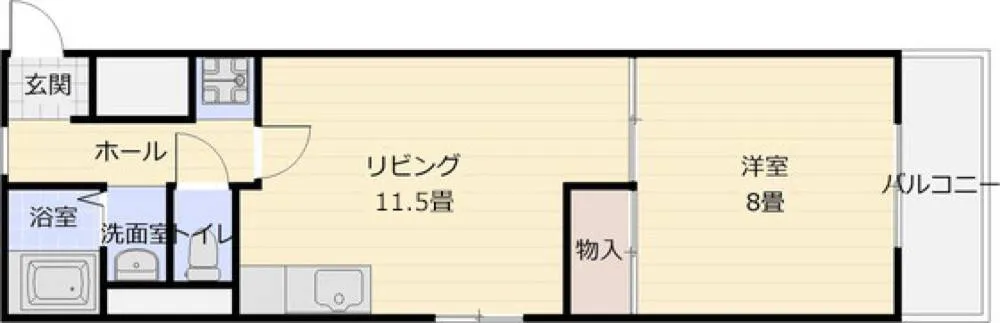 ニドムコート 206号室の写真 2