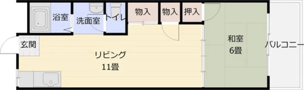 山下マンション C-3号室の写真 2